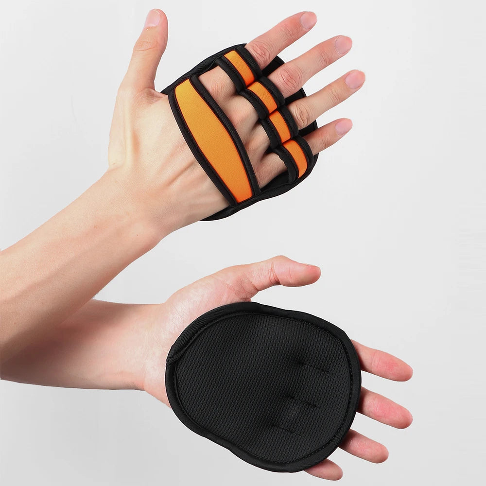 Neoprene Grip Pads Lifting Grip 1 Pair Workout Gloves Weightlifting Powerlifting Calisthenics Lifting Pads Gym Gloves Men Women